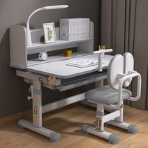 초등책상 저학년 고학년 8세 7세 책상셋트 세트, 블루-A7 더블백ㅡ테이블과 의자 독서대