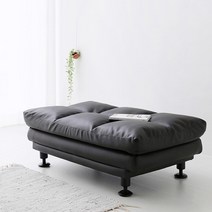 생활방수 발받침대 스툴 이동식 소파, 블랙브라운