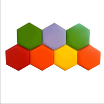 붙이는 벽쿠션 안전 울타리매트 키즈카페창업 어린이집 유치원 벽보호 실내놀이터 놀이방식당, 블루