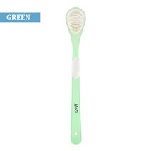 혀클리너 혓바닥청소 혀스크래퍼 백태제거 2021 양면 혀 클리너 브러시 청소 구강 관리 도구 실리콘 스크레, 03 Green