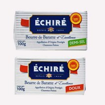 ECHIRE 에쉬레 프랑스 AOP가염무염버터100g1개BUTTER, 제품명:무염100g
