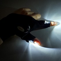 스포츠 낚시용 등산용 LED 후레쉬 장갑, 오른손