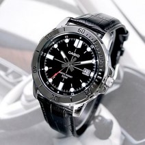남성 다이버디자인 가죽시계 MTP-VD01L-1E