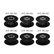 모터풀리 3d 프린터 gt2 들러 타이밍 1620 휠 보어 35mm 알루미늄 기어 폭 6mm 3d 프린터 부품 reprap 부품, 20t b3 w6 with t