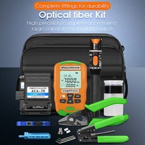 광 파워 미터 섬유 탐지기 광섬유 도구 키트 미니 시각적 결함, -70 to 10dBm