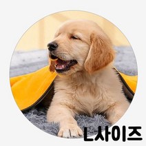 OH 반려동물 소프트 극세사 샤워타올 L, 없음