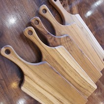 티크 통원목도마 손잡이 캠핑용 빵도마 우드 나무 에그트레이 13cm x 41cm, 색상선택