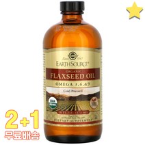 솔가 오가닉 플랙씨드 오일 473ml 3병, 1개, 기본