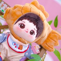 아이돌인형옷 10cm 15cm 20cm 땡땡이 점프슈트 붕어빵모자, 15cm 세트+붕어빵 모자