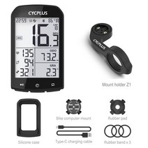 자전거속도계 트림원속도계 즈위프트센서 cycplus m1 사이클링 gps 컴퓨터 블루투스 4.0 ant+ ipx6 주행 거리계 액세서리, m1 홀더 z1 포함, 홀더 z1 포함 m1