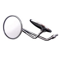 혼다 스쿠터 유니버설 백미러/원형 도금 8mm 포지티브 나사 좌우 세트(혼다/스즈키용 환도금 미러 수리용 지오르노 스쿠피 줄리오 등 원숭이와 새끼에 부착 가능) CHRIS-