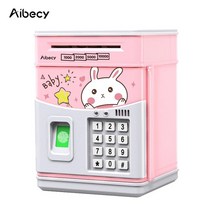 Aibecy 지문 비밀번호 감지 모의 ATM 캐릭터 저금통, 타입 3