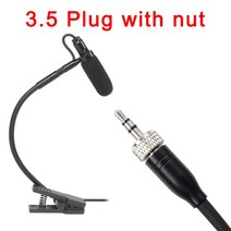 아이돌마이크 XLR 플러그 3 핀 4 색소폰 미니 무 지향성 유형 35mm 음악 악기 IM20, 3.5mm with nut