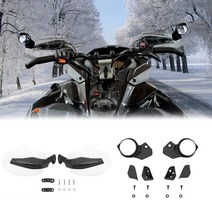 인터몰/ A & UTV PRO Snowmobile 핸드 가드 및 백미러 키트 Ski-Doo REV Neo XS XM XP XR XU 액세서리용 윈드 디플렉터 핸들바 볼록 사이드
