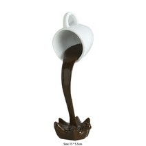 소품샵 카페 소품 포토존 장식컵 플로팅 커피 컵 조각 머그잔 3D 아트 장식품 데스크탑 액체 차 보틀 홈 인테리어 선물, [01] A