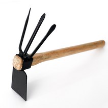 자두나무 원예용 나무자루 양날 갈퀴 쇠스랑