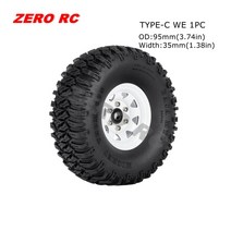아우디 Q7 인젝터 RC 자동차 크롤러 95MM 소프트 금속 비드록 휠 림 포함 1/10 TF2 타미야 CC01 CC02 LC70 MST JIMNY, 3.TYPE-C WE 1PC
