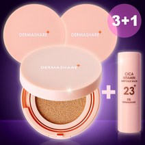 멀티밤+세럼 쿠션 프로폴리스 롱웨어 에센스 광채 물광 커버 보습 진정 주름케어스틱 미백 기미 쿠션팩트 15g + 멀티밤 11g, 쿠션 23호 3개+앰플밤