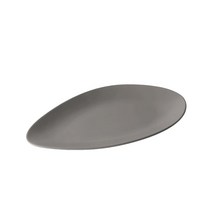 에라토 [조약돌 그릇 단품] 롱디쉬 32.8cm / 그레이 1P