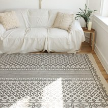 [더얀 카페트] 마르스 인도산 빈티지 스톤워싱 면 러그/카페트 (140x200cm) 거실/