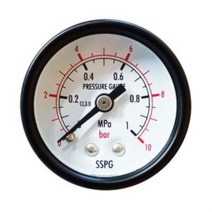 빠른출고 삼성계기 일반 압력계 D타입 40파이 측정공구 센서 수도배관 가스배관 소방배관, /40파이 20bar/