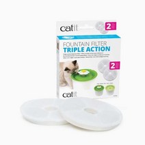 하겐 캣잇 트리플 액션 필터 2p(43745) 고양이 급수 급식 정수기, 단품