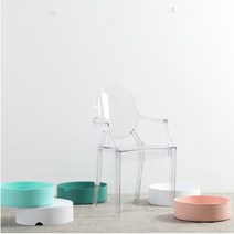 Kartell Louis Ghost Chair 카르텔 루이스 고스트 인테리어 투명 의자, 투명스모크그레이착석높이47cm