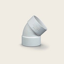 PVC VG2 45도 엘보 125A 배수용 파이프 소켓 이음관