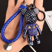 가방 악세사리 악세서리 키링 뱃지 수제 DIY 공예 라인석 Bomgom Tassels 만화 캐릭터 굿즈 피규어 코스프레 포포베 우울한 곰 키 체인 귀여운 참 홀더 수지 열쇠 고리, 36 A012