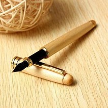 뽀띠나 고급 나무 만년필 우드 금색 클립 스냅 캡 켑 정품 펜촉 잉크 펜 필기구 졸업 입학 취업 축하 생일 선물 서명 싸인 손글씨 교정 펜슬 캘리그라피 명품펜 세필 클래식