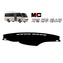 대우 레스타 (25인승) 미니 버스 대시보드커버 [엠앤씨], 레드라인+벨로아원단