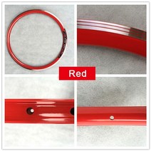 자전거 림 MTB 로드 픽시 휠셋 휠 바퀴 부품 16 인치 28 36 더블 데크 알루미늄 합금 휠 16 1.51.75 타이어 고정 기어 다채로운, 레드16인치 36시간