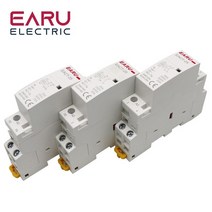 Din 레일 장착 가정용 모듈형 AC 접촉기 2P 16A 20A 25A 1NO 1NC 2NO 2NC 220V 230V 50/60Hz 스마트 홈 하우스 호텔, [09] 2P 25A 2NC