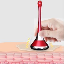 전기 얼굴 마사지 자기 이온 눈 피부 에센스 수입 기계 스킨 퍼밍 보습 진동기, 01 빨간