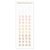 아트박스/후카후카스튜디오 우유숫자씰 스티커, 옵션선택:본품, 단품
