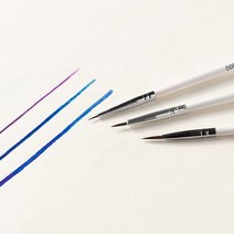 꾸미라이프 아크릴붓 세필붓 3종 유화붓 사용가능, 000호