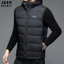 지프 스피릿 패딩조끼 다운 조끼 남성 후드 새로운 남자 베스트 조끼 다운 재킷 클립 패딩조끼 18998