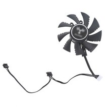 IGame GeForce GTX 1070Ti yestonGTX 1080 1050 비디오 카드 냉각 팬용 75mm 그래픽 쿨러 팬 교체, 02 Long Cable fan