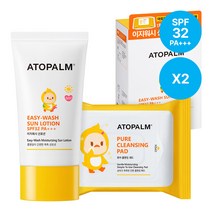 [아토팜] [1+1] 이지워시 선로션 60ml (SPF32 PA+++)+클렌징패드 30매