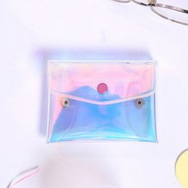 홀로그램 PVC 백 파우치 소형 10x8cm DD-12075