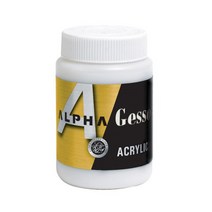 (알파) 젯소 250ml 소 골드라벨 아크릴용 Alpha Gesso