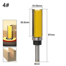 넘버링기 8mm 생크 mortising 라우터 비트 세트 밀링 커터 프로필 트리밍 도구 스트레이트 에지 조각 기계 나무 커터 목공, 4번