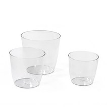 니콜리 크리스탈 PE 이태리 투명화분 플라스틱화분