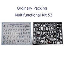 자수 미싱 11/32/42/48/52/62/35/45 pcs 재봉틀 부품 세트 노루발 다기능 키트 조합, 04 52
