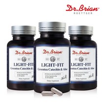 닥터브라이언 녹차카테킨 알로에전잎 녹차추출물 무수바바로인 복부 체지방 배변 식약처인증 3통