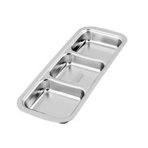 JAYART_스텐 사각 찬기 3구(210x80x20mm) 반찬접시 주방용품 그릇 식기+jac220909, 제이아트co_단일옵션