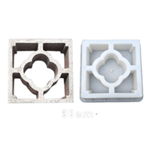 벽돌 틀 몰드 콘크리트 건물 보도블럭 금형 인도 플라스틱 정원 담장 플라스틱 고무, 기본선택-화이트