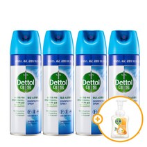 데톨 항균 스프레이 크리스프 브리즈 450ml + 사은품 증정, 4개