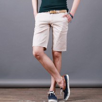 스댕클럽 남성용 5부 치노 면반바지 YW01