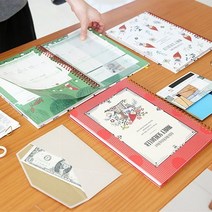 신지가토 2019년 신지가토 머니스케줄러 1년치 날짜형 가계부, 상세설명 참조, 플라워(레드)